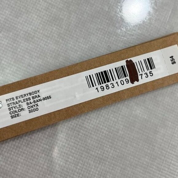 NEW SKIMS Fits Everybody Strapless Bra Onyx - Picture 4 of 7